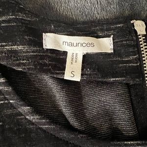 Knee length heather black dress